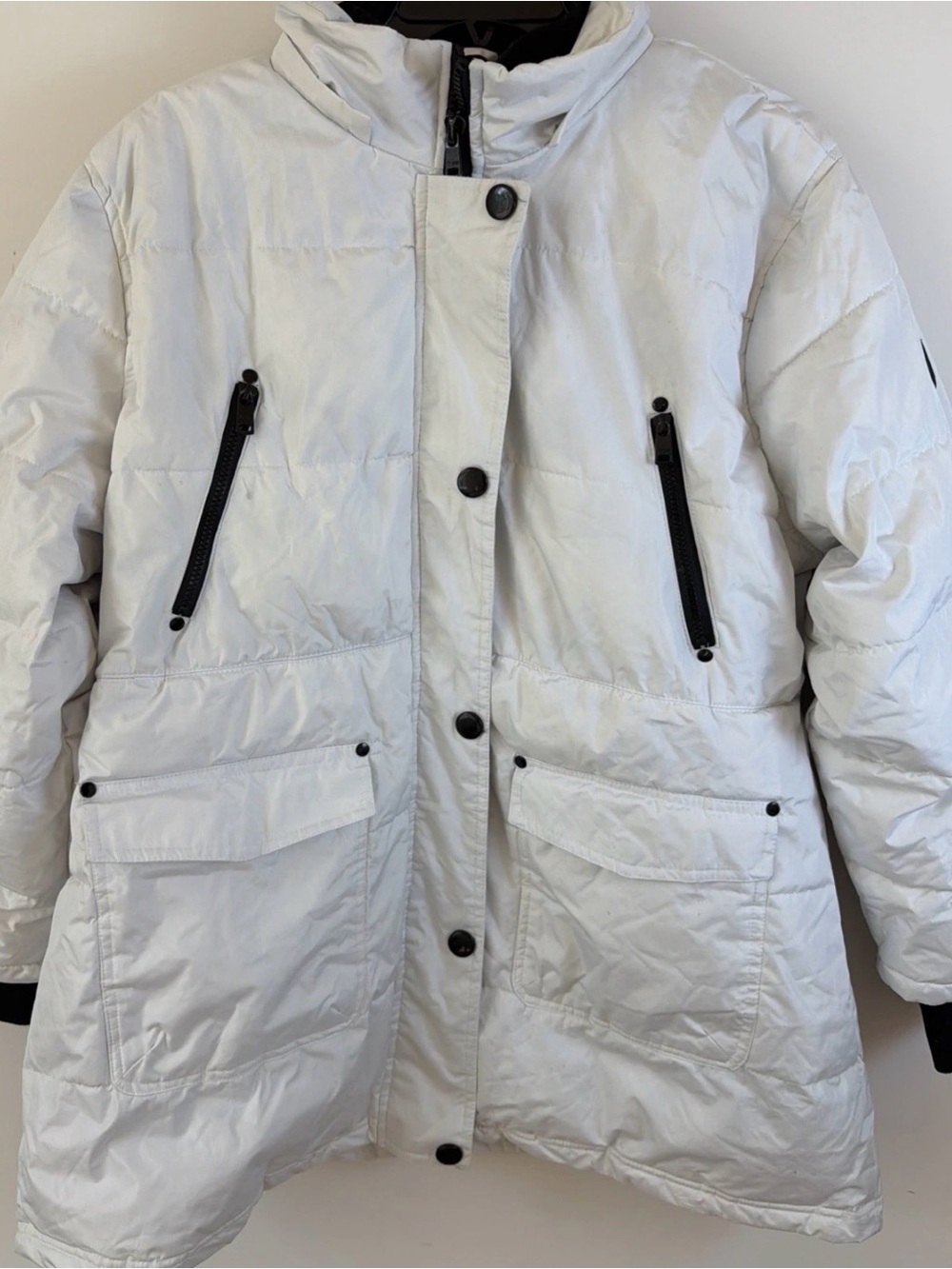 Celsius Premium Men's White Winter Puffer Jacket Coat Full Zip Heavyweight